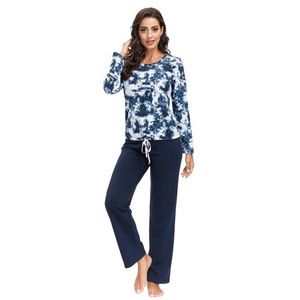 New Wake & Wear Women's 2 Piece Tie Dye Lounge Set